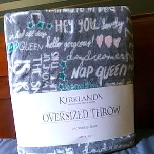 Brand New KIRKLAND'S Oversized Throw
